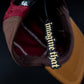 Hanging "imagine that" 5ive Panel Hat with hangtag, and black background.