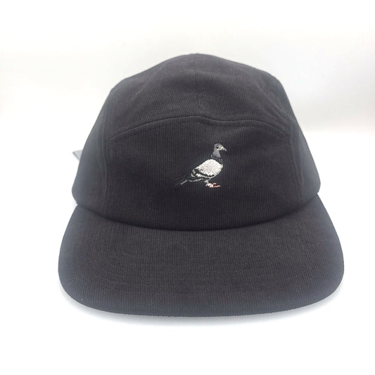 staple-pigeon-black-corduroy-5-panel-hat