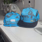 Lacoste 5 Panel Hat Tennis Print Blue Mesh Lining Pt1 "Upcycling"